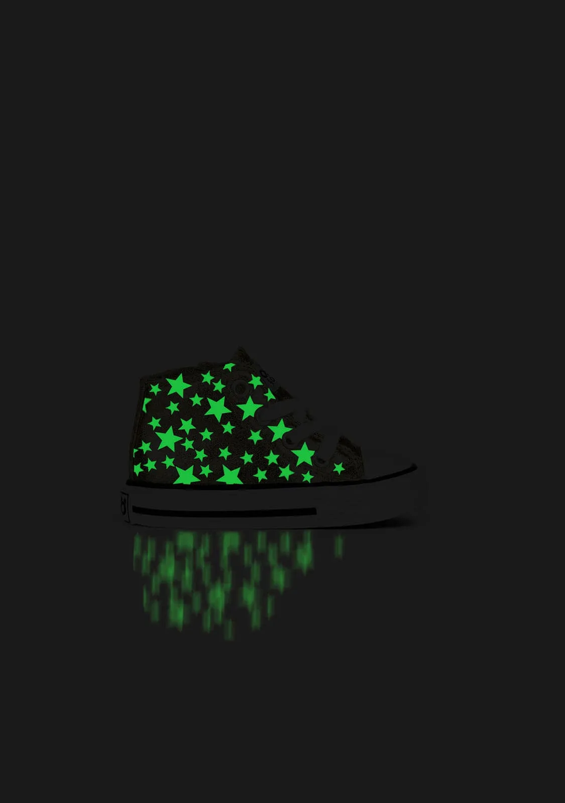 Baby's Platinum Glows in the Dark Hi-Top Sneakers