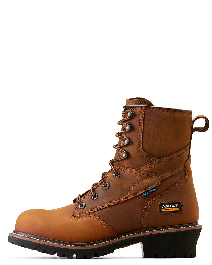Men's Logger Shock Shield Waterproof Work Boots